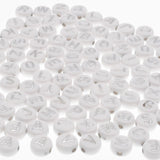 300PCS Round Mix Color Acrylic Letter Beads for Jewelry Making Kid Diy Material Loose Spacer 4*7mm