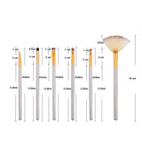 24/12Pcs Professional Makeup Brushes Set Tools With Bag Mutifunctional Foundation Face Eyeshadow Concealer Makeup Brush Kit