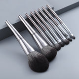 11/8pcs Natural Hair Green Makeup Brushes Foundation Powder Eyeshadow Eyebrow Brush Set Cosmetic Tool Profesional Maquillaje