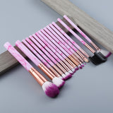 Kabuki Makeup Brushes Set Professional Foundation Blending Blush Concealer Eye Shadow Eyelash Cosmetics Brush Tool 5/15pcs