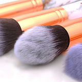 15Pcs Professional Makeup Brush Set Tools Powder Foundation Eyeshadow Lip Eyeliner Blush Make Up Kit Marble Brushes Set