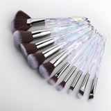 Diamond Fan Makeup Brushes Powder Foundation Eyeshadow Eyebrow for Face Cosmetics Make Up Brush Set Brochas Maquillajes