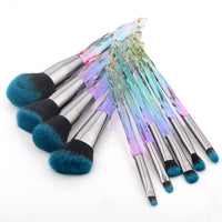 Diamond Fan Makeup Brushes Powder Foundation Eyeshadow Eyebrow for Face Cosmetics Make Up Brush Set Brochas Maquillajes