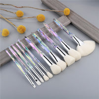 Diamond Fan Makeup Brushes Powder Foundation Eyeshadow Eyebrow for Face Cosmetics Make Up Brush Set Brochas Maquillajes