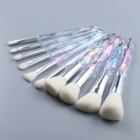 Diamond Fan Makeup Brushes Powder Foundation Eyeshadow Eyebrow for Face Cosmetics Make Up Brush Set Brochas Maquillajes