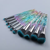 Diamond Fan Makeup Brushes Powder Foundation Eyeshadow Eyebrow for Face Cosmetics Make Up Brush Set Brochas Maquillajes