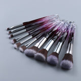 Diamond Fan Makeup Brushes Powder Foundation Eyeshadow Eyebrow for Face Cosmetics Make Up Brush Set Brochas Maquillajes