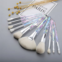 Diamond Fan Makeup Brushes Powder Foundation Eyeshadow Eyebrow for Face Cosmetics Make Up Brush Set Brochas Maquillajes