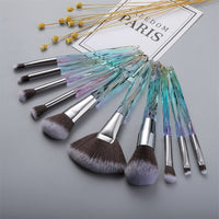 Diamond Fan Makeup Brushes Powder Foundation Eyeshadow Eyebrow for Face Cosmetics Make Up Brush Set Brochas Maquillajes