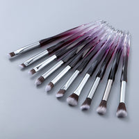 Diamond Fan Makeup Brushes Powder Foundation Eyeshadow Eyebrow for Face Cosmetics Make Up Brush Set Brochas Maquillajes