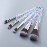 Diamond Fan Makeup Brushes Powder Foundation Eyeshadow Eyebrow for Face Cosmetics Make Up Brush Set Brochas Maquillajes