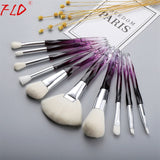 Diamond Fan Makeup Brushes Powder Foundation Eyeshadow Eyebrow for Face Cosmetics Make Up Brush Set Brochas Maquillajes