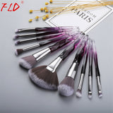 Diamond Fan Makeup Brushes Powder Foundation Eyeshadow Eyebrow for Face Cosmetics Make Up Brush Set Brochas Maquillajes