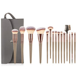 Black Makeup Brushes Set Eyeshadow Eyebrow Eyelash Foundation Beauty Cosmetics Make Up Brush Bag Tools Brochas De Maquillaje