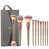 Black Makeup Brushes Set Eyeshadow Eyebrow Eyelash Foundation Beauty Cosmetics Make Up Brush Bag Tools Brochas De Maquillaje