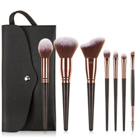 Black Makeup Brushes Set Eyeshadow Eyebrow Eyelash Foundation Beauty Cosmetics Make Up Brush Bag Tools Brochas De Maquillaje