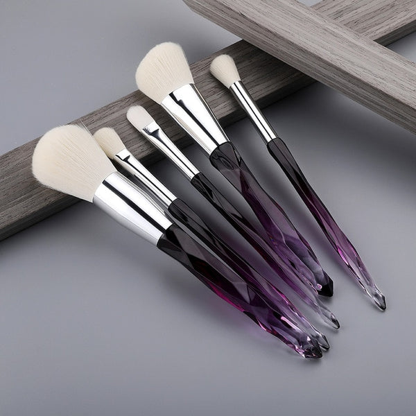 13/10/5pcs Crystal Makeup Brushes Set Powder Foundation Fan Brush Eye Shadow Eyebrow Professional Blush Makeup Brush Tools