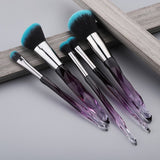 13/10/5pcs Crystal Makeup Brushes Set Powder Foundation Fan Brush Eye Shadow Eyebrow Professional Blush Makeup Brush Tools