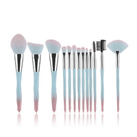 13/10/5pcs Crystal Makeup Brushes Set Powder Foundation Fan Brush Eye Shadow Eyebrow Professional Blush Makeup Brush Tools