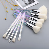 13/10/5pcs Crystal Makeup Brushes Set Powder Foundation Fan Brush Eye Shadow Eyebrow Professional Blush Makeup Brush Tools