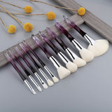 13/10/5pcs Crystal Makeup Brushes Set Powder Foundation Fan Brush Eye Shadow Eyebrow Professional Blush Makeup Brush Tools