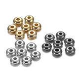 200-400pcs/lot 5 6mm CCB Charm Spacer Beads Wheel Bead Flat Round Loose Beads For DIY Jewelry Making Supplies Accessories