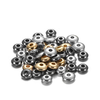 200-400pcs/lot 5 6mm CCB Charm Spacer Beads Wheel Bead Flat Round Loose Beads For DIY Jewelry Making Supplies Accessories