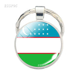 Russia Flag Keychain Eastern European Country Flag Key Chain Ukraine Belarus Estonia Latvia Lithuania Moldova Flag Gifts