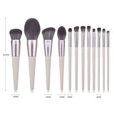 12pcs Soft Natural Hair Pink Makeup Brushes Professional Foundation Powder Eyeshadow Make Up Brush Set Brochas De Maquillaje