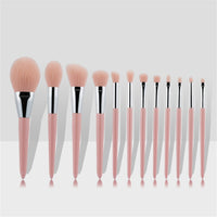 12pcs Soft Natural Hair Pink Makeup Brushes Professional Foundation Powder Eyeshadow Make Up Brush Set Brochas De Maquillaje