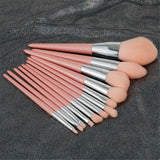 12pcs Soft Natural Hair Pink Makeup Brushes Professional Foundation Powder Eyeshadow Make Up Brush Set Brochas De Maquillaje