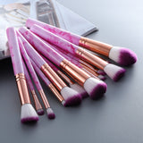 15Pcs Professional Marble Makeup Brushes Set Cosmetic Tools Eye Shadow Foundation Blush Blending Beauty Brush Kit Maquiagem