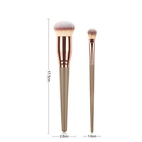 Coffee 2Pcs Makeup Brushes Set Powder Foundation Eyeshadow Eyelash Eyebrow Brush for Cometics Brochas De Maquillaje