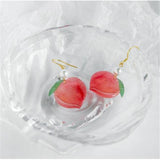 1Pair 2020 Summer Cute Fruit Earrings Japan Chic Cherry Dry Flower Long Dangle Drop Earring Party Jewelry Gifts