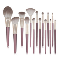 14pcs Soft Natural Hair Green Makeup Brushes Set Professional Foundation Powder Blush Eyeshadow Eyebrow Beauty Cosmetic Tool