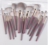 14pcs Soft Natural Hair Green Makeup Brushes Set Professional Foundation Powder Blush Eyeshadow Eyebrow Beauty Cosmetic Tool