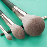 14pcs Soft Natural Hair Green Makeup Brushes Set Professional Foundation Powder Blush Eyeshadow Eyebrow Beauty Cosmetic Tool