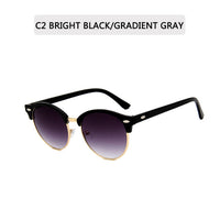 Classic Semi Rimless Sunglasses Men Women Driving Sport Metal Frame Sun Glasses