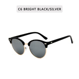 Classic Semi Rimless Sunglasses Men Women Driving Sport Metal Frame Sun Glasses