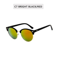 Classic Semi Rimless Sunglasses Men Women Driving Sport Metal Frame Sun Glasses