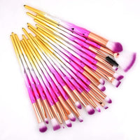 Professional Eyelash Makeup Brushes Set Eye Shadow Brush Eyebrow Brush Foundation Mascara Brushes Cosmetic Tools Kits