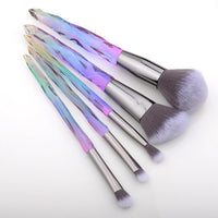 5Pcs Crystal Style Makeup Brushes Set Powder Foundation Eye Blush Brush Cosmetic Professional Makeup Brush Kit Tools