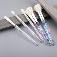 5Pcs Crystal Style Makeup Brushes Set Powder Foundation Eye Blush Brush Cosmetic Professional Makeup Brush Kit Tools