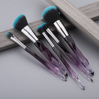 5Pcs Crystal Style Makeup Brushes Set Powder Foundation Eye Blush Brush Cosmetic Professional Makeup Brush Kit Tools