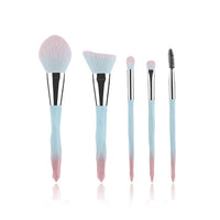 5Pcs Crystal Style Makeup Brushes Set Powder Foundation Eye Blush Brush Cosmetic Professional Makeup Brush Kit Tools