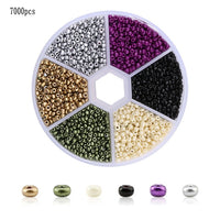 Wholesale 2mm Czech Glass Seed Beads Belt Box Set Charm Seedbeads Rondelle Spacer Beads For DIY Bracelet Necklace Jewelry Making