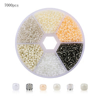 Wholesale 2mm Czech Glass Seed Beads Belt Box Set Charm Seedbeads Rondelle Spacer Beads For DIY Bracelet Necklace Jewelry Making