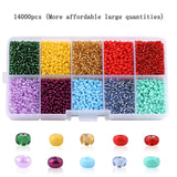 Wholesale 2mm Czech Glass Seed Beads Belt Box Set Charm Seedbeads Rondelle Spacer Beads For DIY Bracelet Necklace Jewelry Making