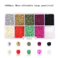 Wholesale 2mm Czech Glass Seed Beads Belt Box Set Charm Seedbeads Rondelle Spacer Beads For DIY Bracelet Necklace Jewelry Making