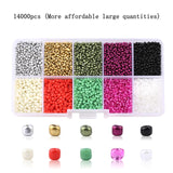 Wholesale 2mm Czech Glass Seed Beads Belt Box Set Charm Seedbeads Rondelle Spacer Beads For DIY Bracelet Necklace Jewelry Making